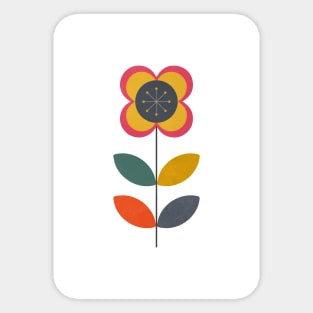 Mid Century Flower 2 Sticker